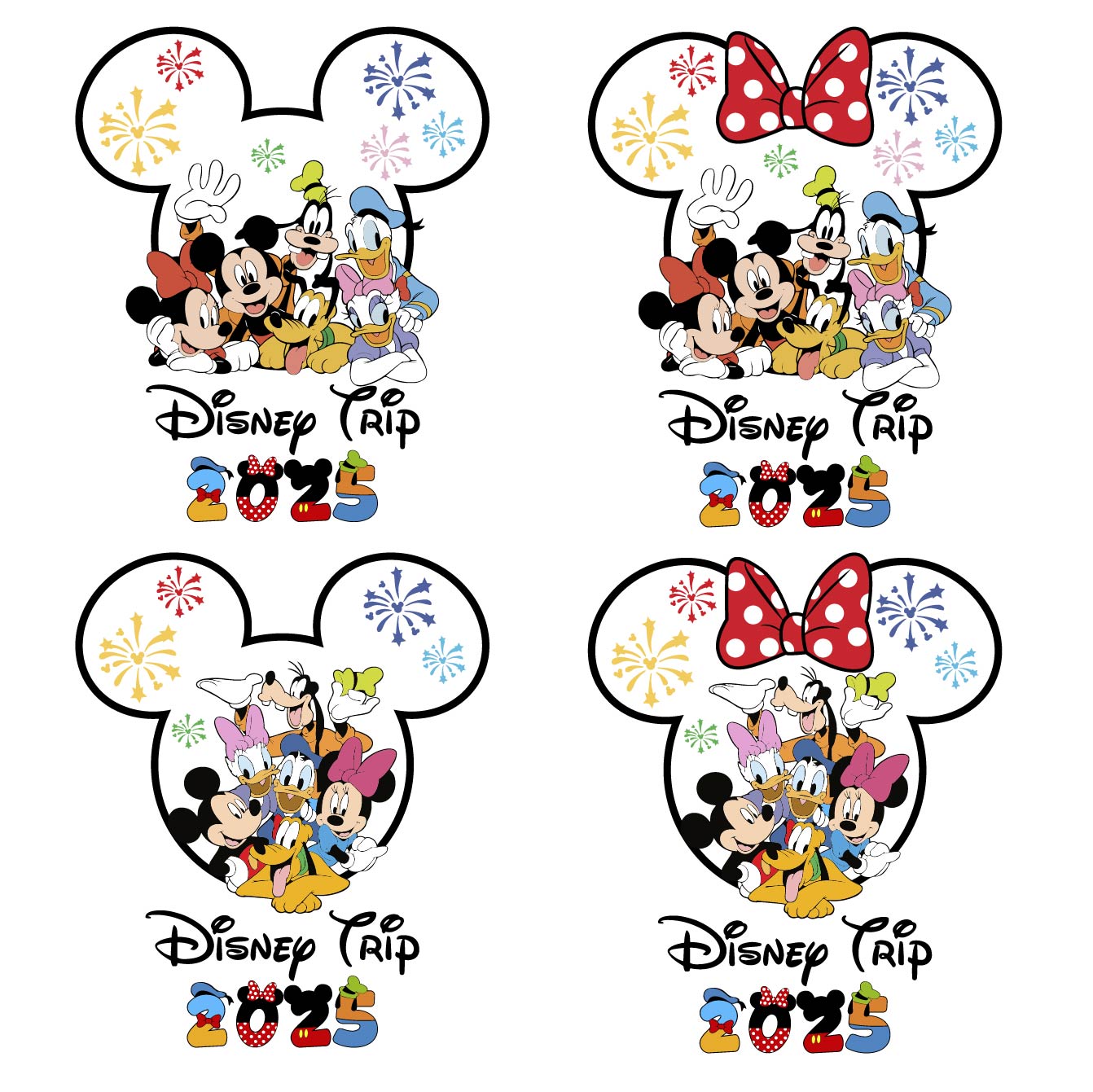 Mega Bundle Disney Family Trip 2025 Svg Png, Disney Family Vacation 2025 Png (4)