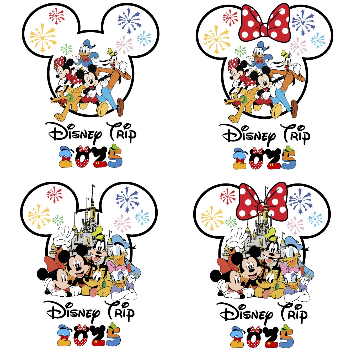 Mega Bundle Disney Family Trip 2025 Svg Png, Disney Family Vacation 2025 Png (6)
