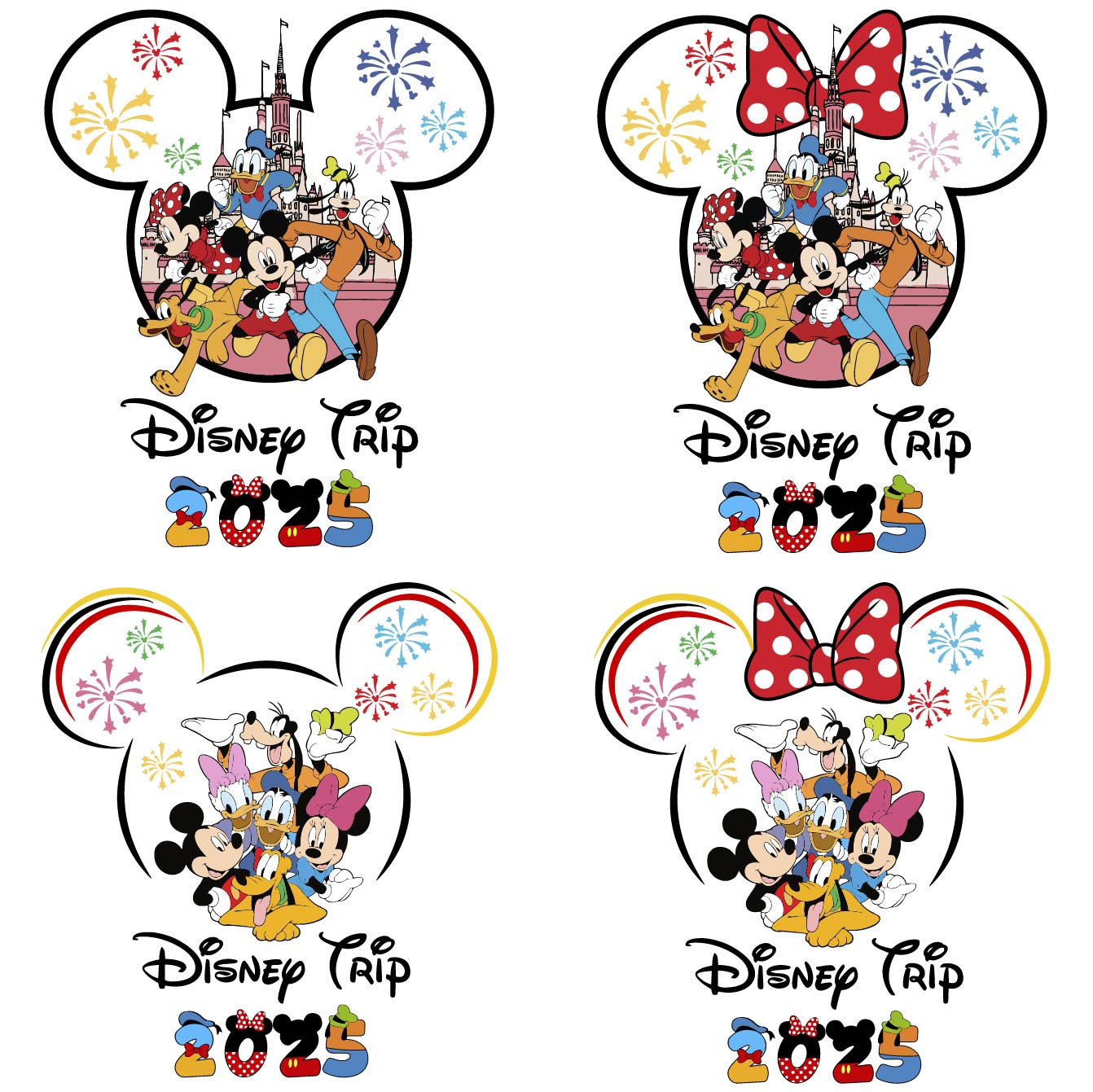 Mega Bundle Disney Family Trip 2025 Svg Png, Disney Family Vacation 2025 Png (8)