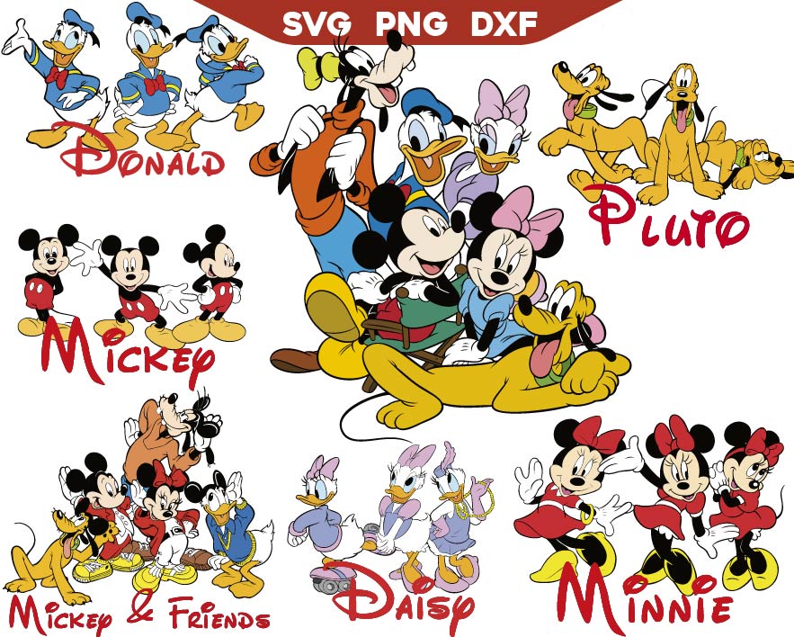 Mickey And Friends Svg, Disney Friends Svg