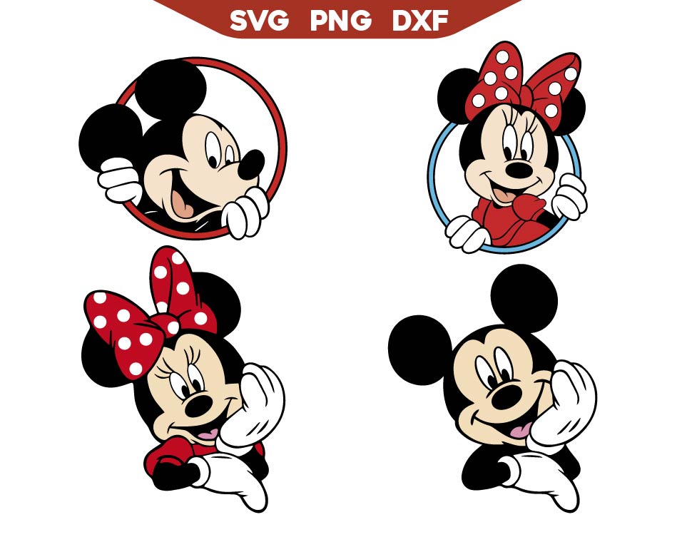 Mickey Friends Smiling Svg Png