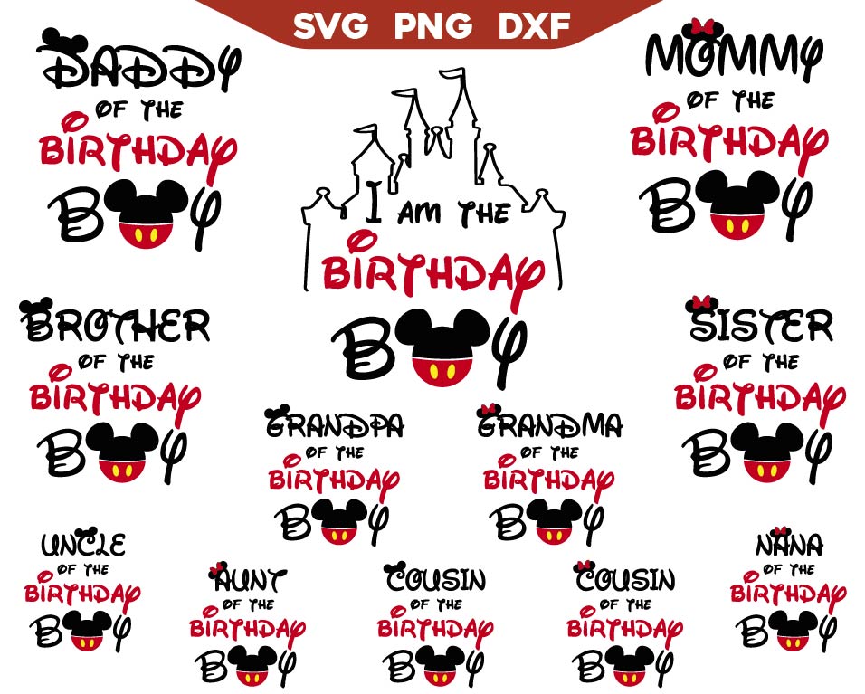 Mickey Happy Birthday Svg Png