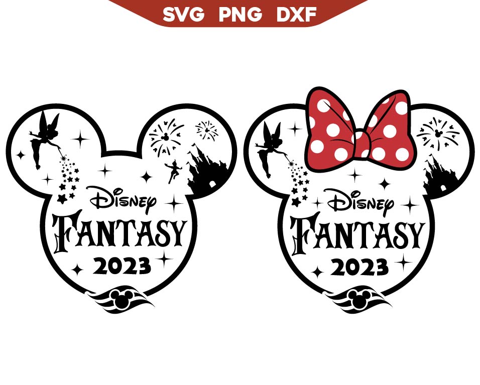 Mickey Mouse Fantasy Cruise Svg Png