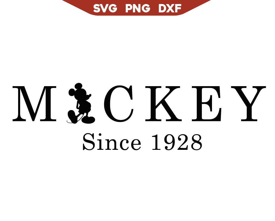 Mickey Since 1928 Svg Png