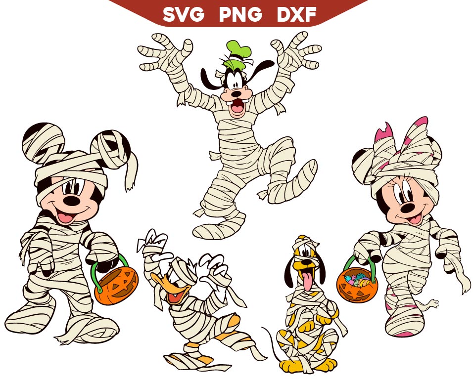Mickey Spooky Vibes Svg, Disney Mouse Friends Halloween Svg