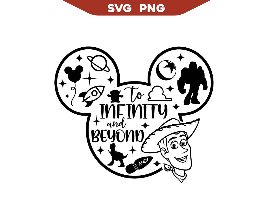 Mickey To Infinity Beyond Svg Png