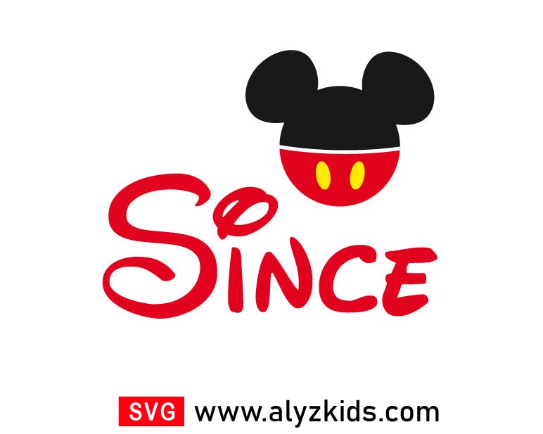 Mickey Mouse Since Svg Free, Disney Since Svg Free