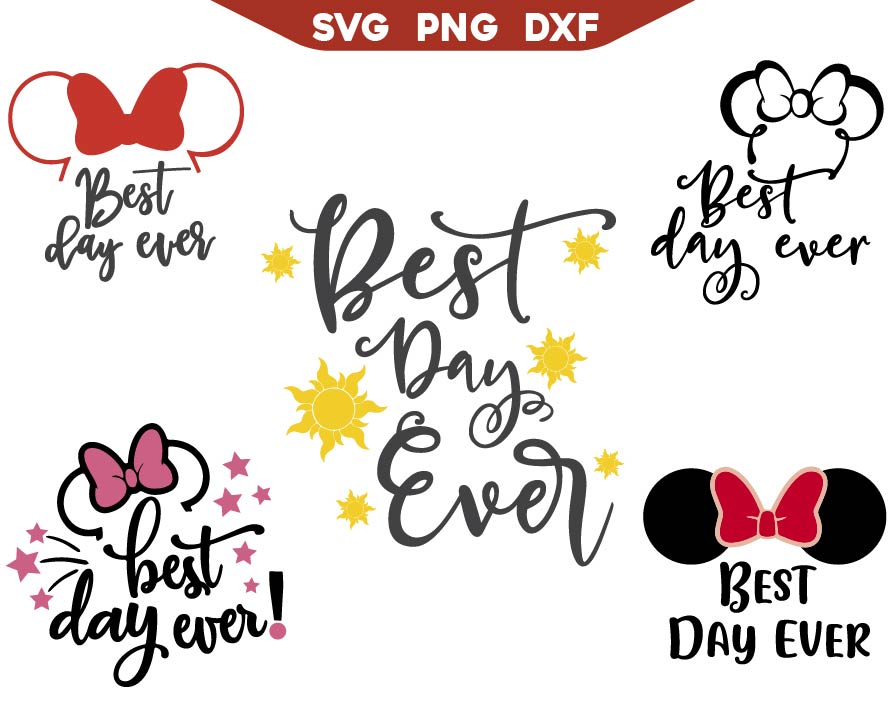 Minnie Best Ever Day Svg Bundle
