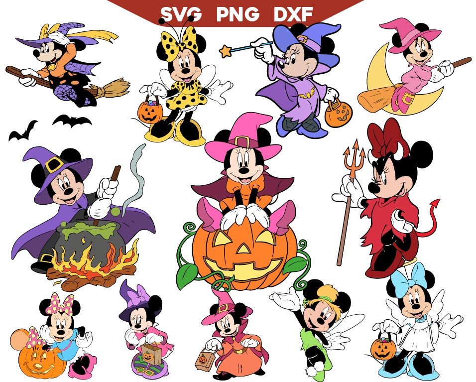 Minnie Halloween Svg Bundle