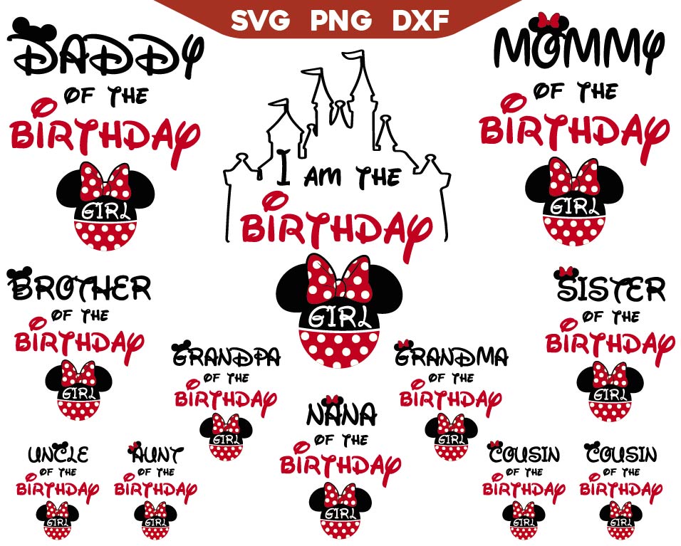 Minnie Happy Birthday Girl Svg Png