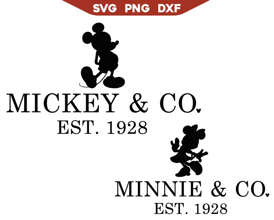 Minnie Mickey & Co Est 1928 Svg