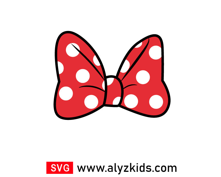 Minnie Mouse Bow Svg Free, Disney Bow Svg Free