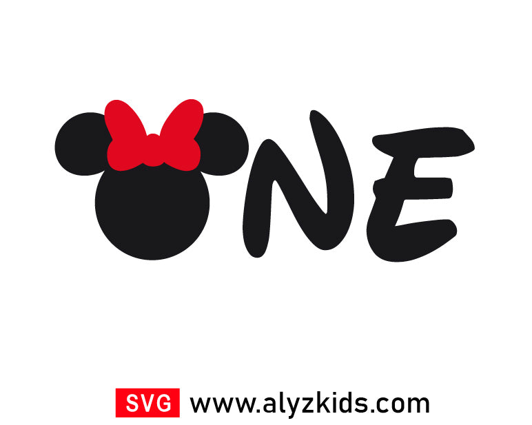 Minnie One Year Svg Free, Disney Dirthday Svg Free