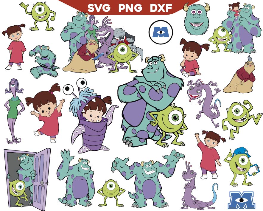 monsters inc svg Monsters Inc Svg Bundle – AlyzKids
