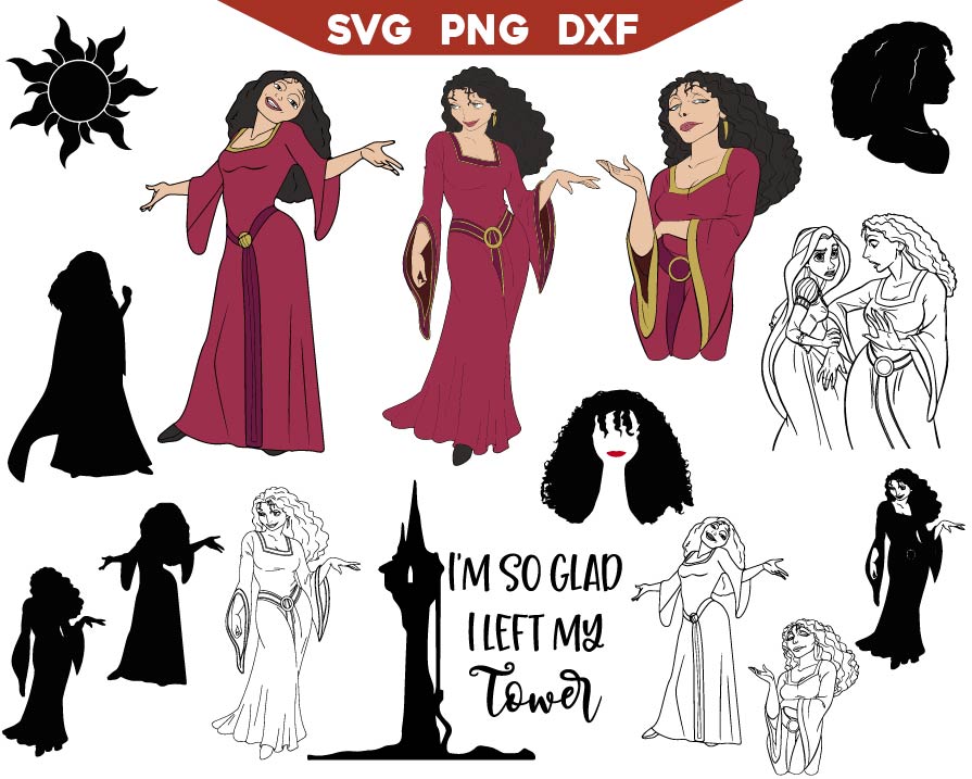 Mother Gothel Villain Svg Bundle