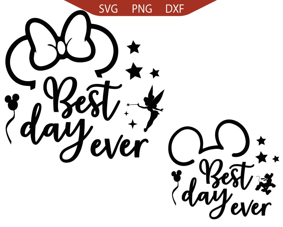 Mouse Best Day Ever Svg Png