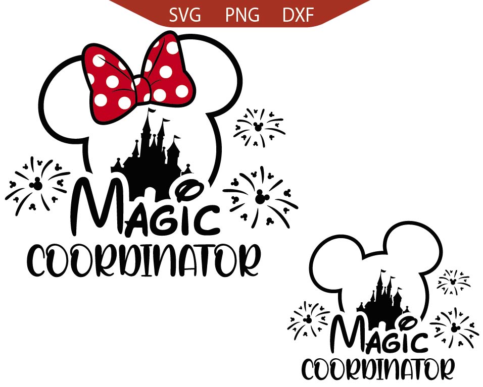 Mouse Head Magic Coordinator Svg