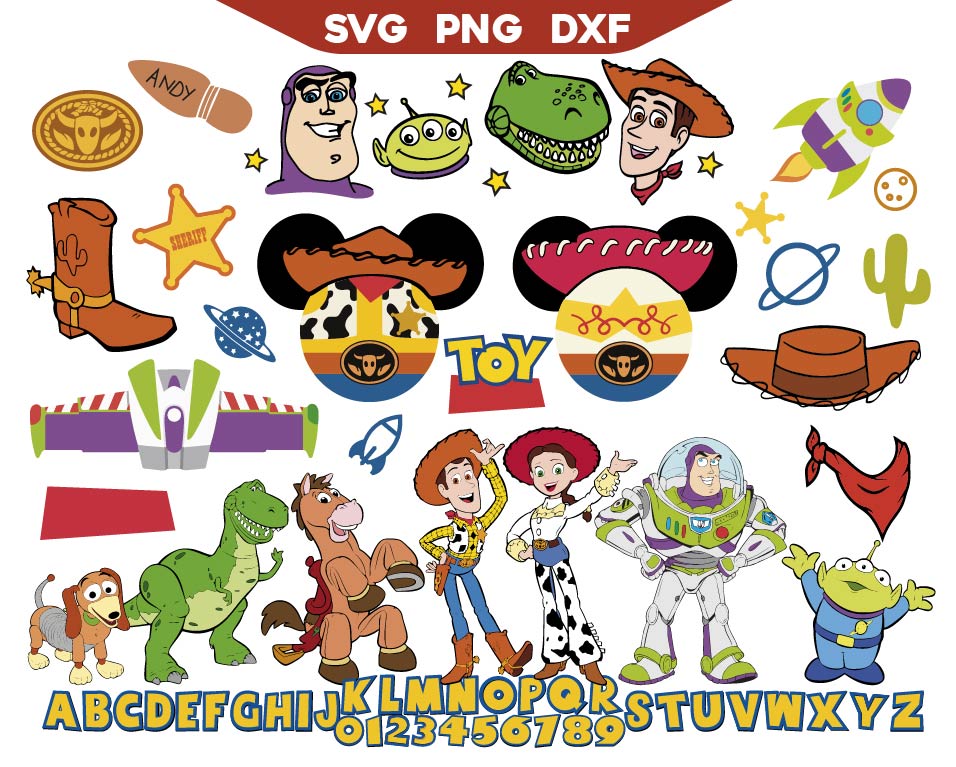 Mouse Shaped Toy Story Svg, Toy Story Font Svg Png