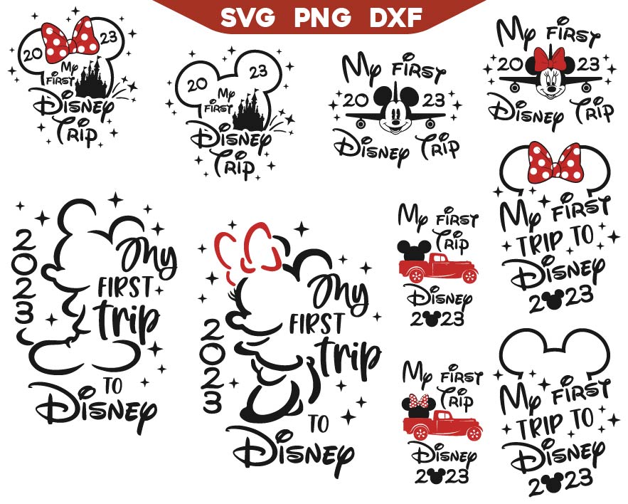 My First Trip To Disney Svg Bundle
