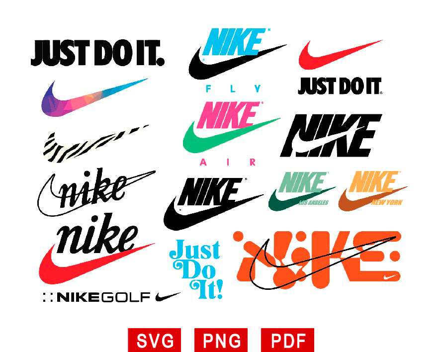 Nike Logo Svg, Just Do It Svg, Fashion Brands Svg Png Bundle