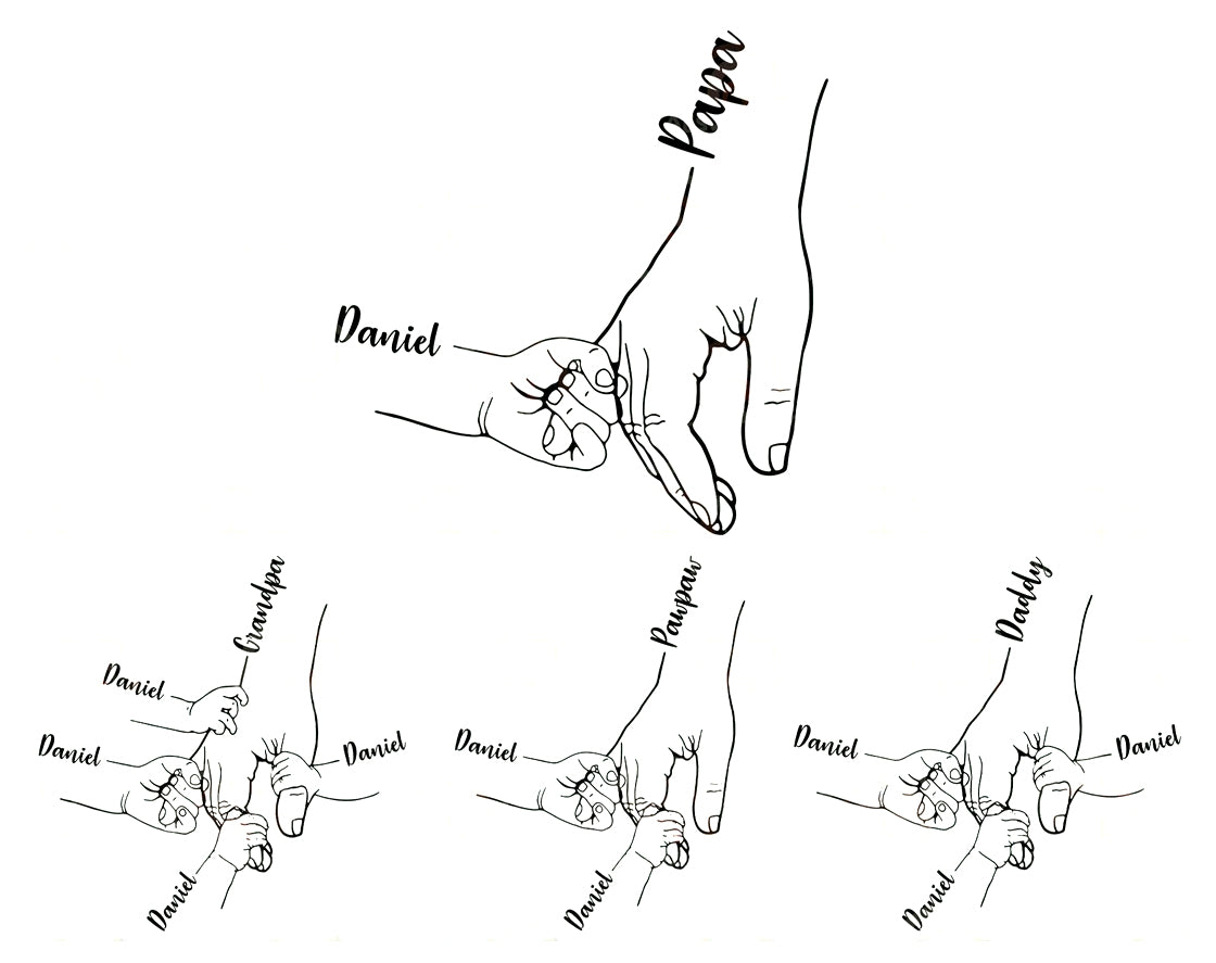 Customized Father's Day Design Svg Png, Toddler Fist Bump Svg