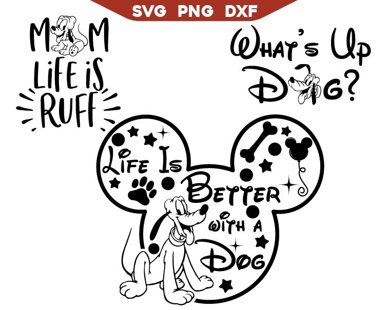 Pluto Quotes Svg, Life Is Better With A Pluto Dog Svg