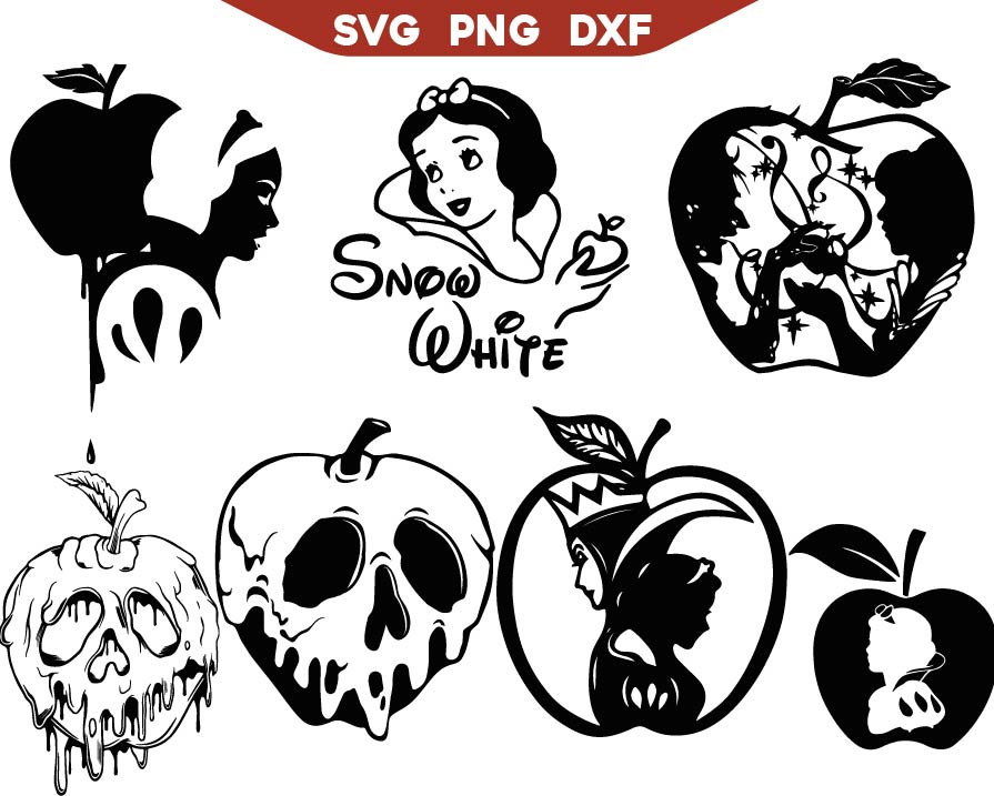 Poisoned Apple Svg Bundle, Evil Queen Poison Svg Png