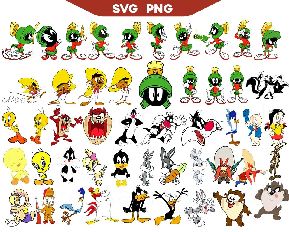 Bundle Looney Tunes Svg Png, Looney Tunes Characters Svg