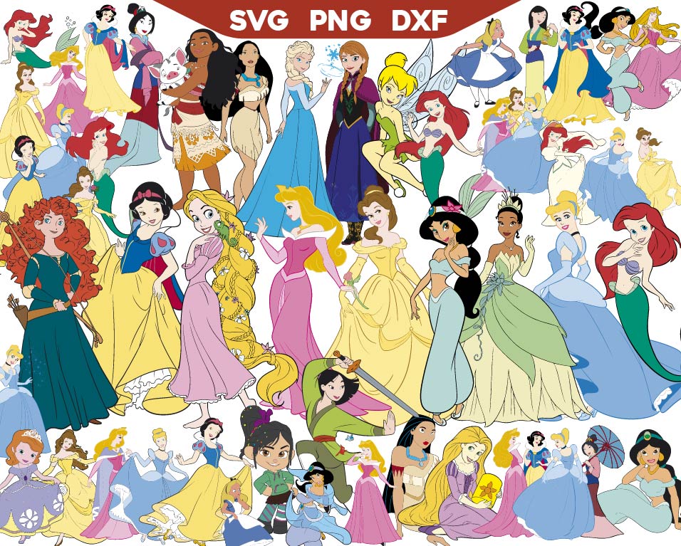 Princess Disney Svg Pack