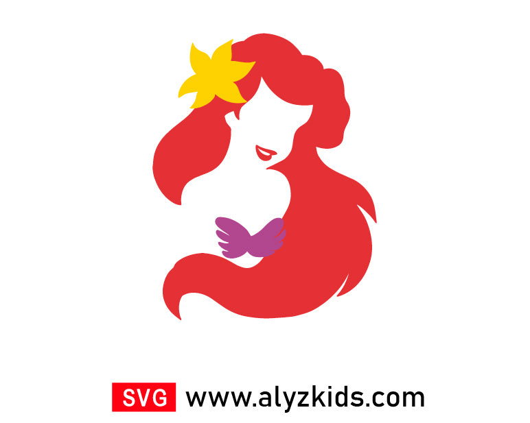 Princess Ariel Svg Free, Disney Princess Svg Free