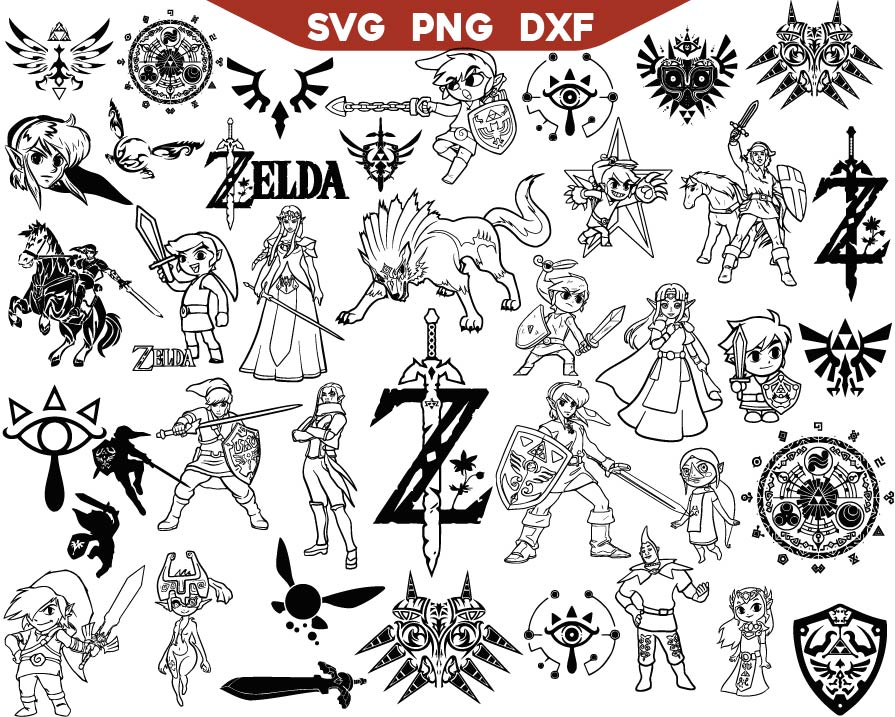 The Legend of Zelda Svg Bundle