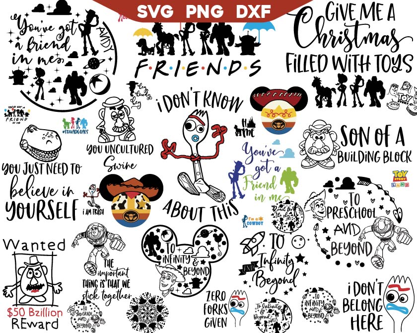 Toy Story Quotes Svg Bundle, To Infinity & Beyond Svg