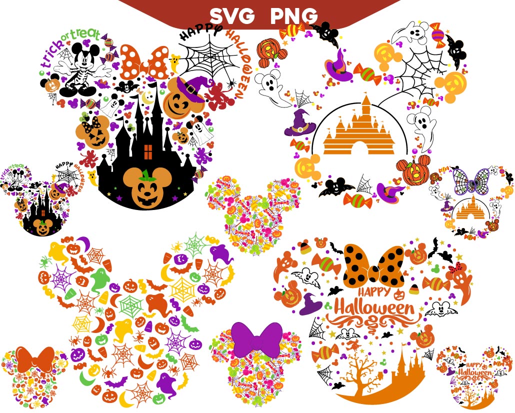 Ultimate Mickey Halloween Svg Bundle, Halloween Design Svg