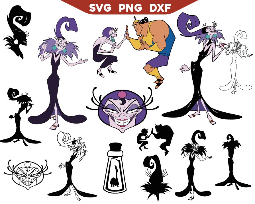 Villain Yzma Svg Bundle