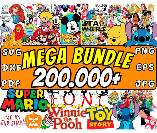 Disney Whole Shop Svg Png, Disney Characters Svg, Holiday Svg