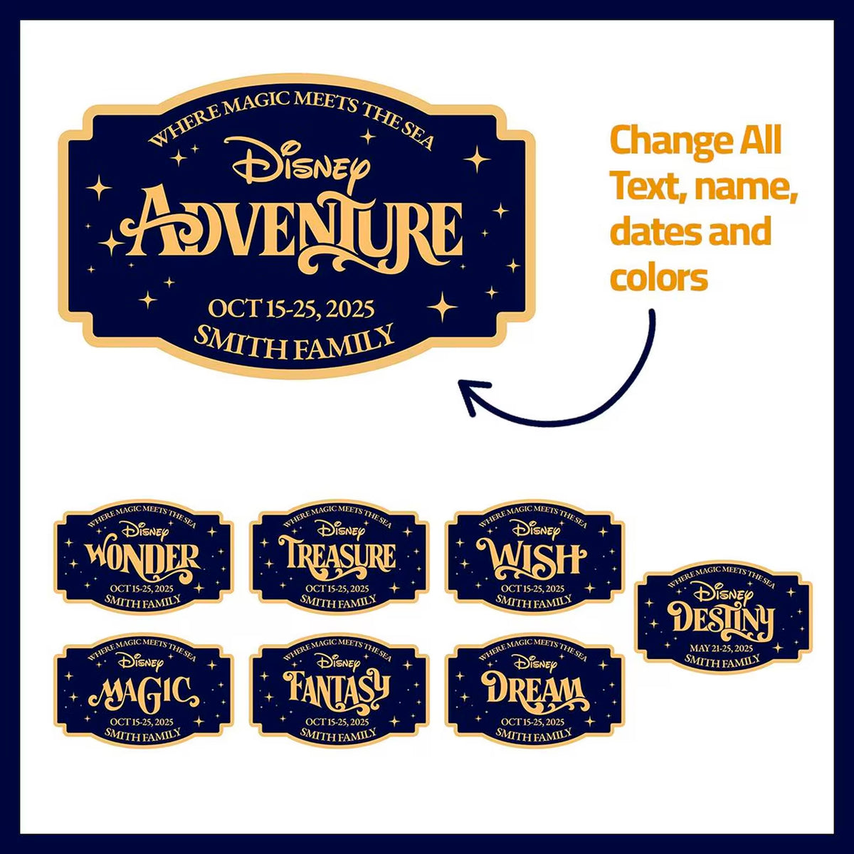 2027 Disney Cruise Family Vacation Svg Png Birthday Cruise