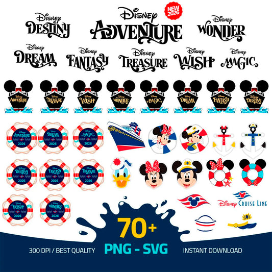 2027 Disney Cruise Family Vacation Svg Png Birthday Cruise