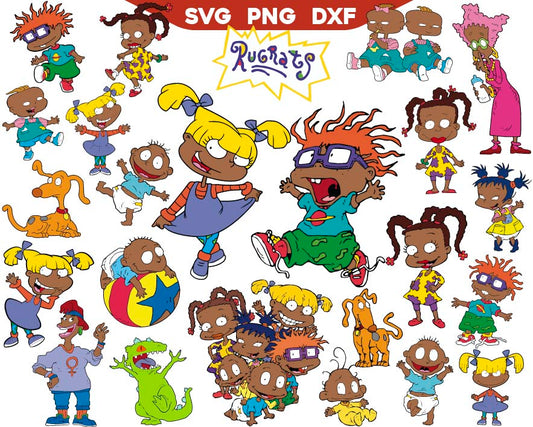 African Svg Bundle | African Rugrats Svg Bundle | AlyzKids