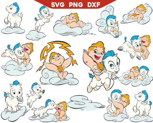 Baby Hercules SVG Bundle | Hercules SVG Bundle | AlyzKids