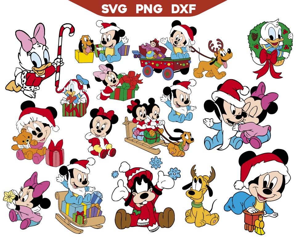 Mickey Christmas SVG Bundle | Mickey SVG Bundle | AlyzKids