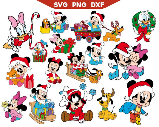 Mickey Christmas SVG Bundle | Mickey SVG Bundle | AlyzKids