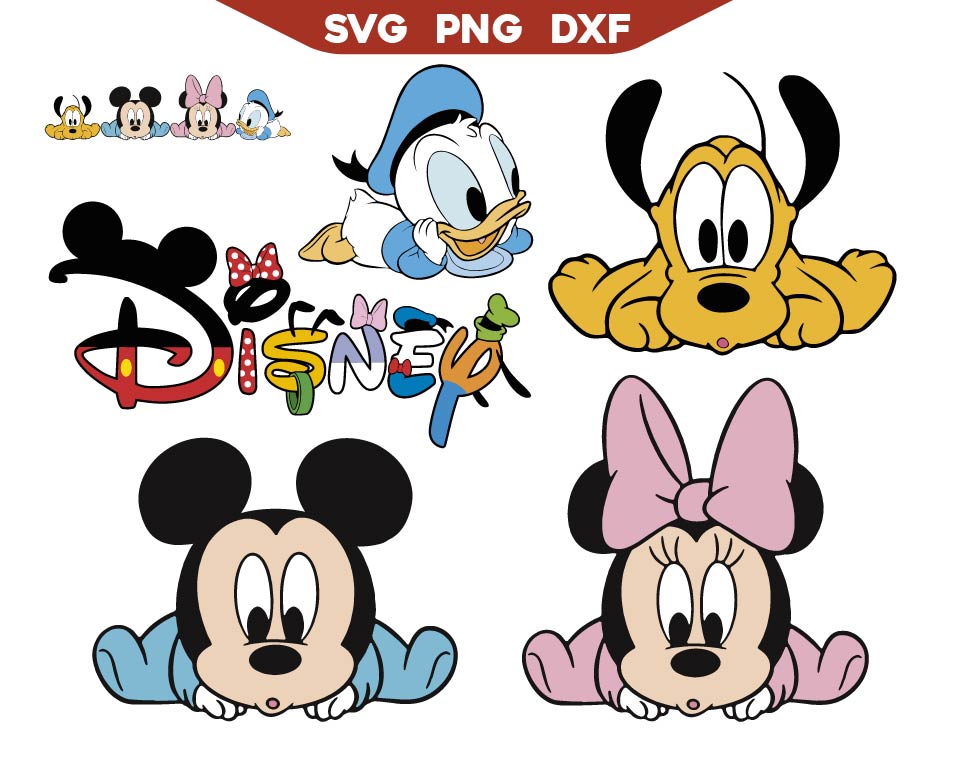 Mickey Friends SVG Bundle | Baby Mickey SVG Bundle | AlyzKids