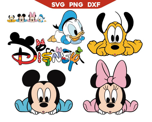 Mickey Friends SVG Bundle | Baby Mickey SVG Bundle | AlyzKids