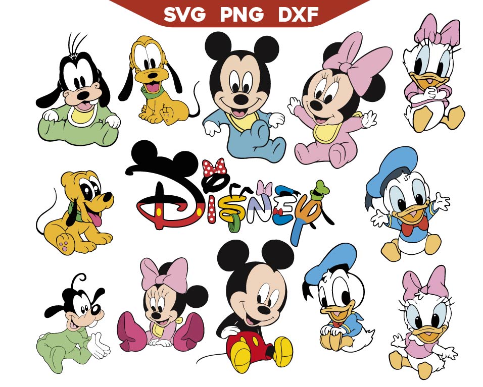 Baby Mickey's Friends Svg Bundle