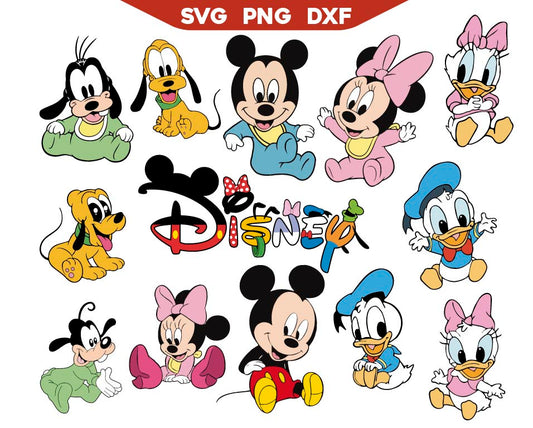 Baby Mickey's Friends Svg Bundle