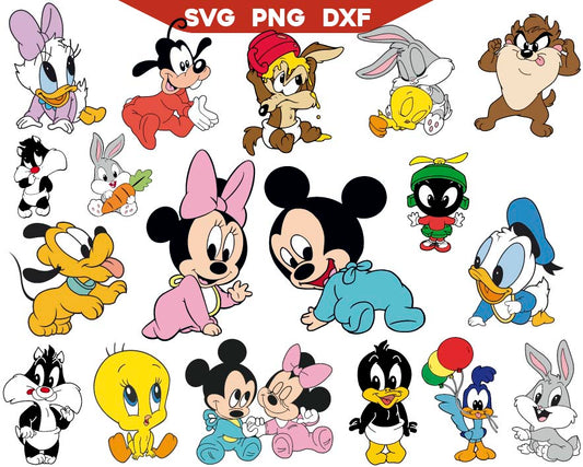Baby Toons Svg, Baby Mouse Svg, Mouse svg Bundle 