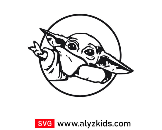 Baby Yoda Svg Free, Star Wars Free Svg