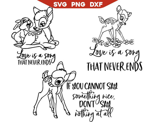 Bambi Love Is A Song That Never Ends Svg
