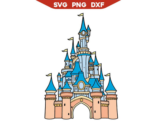 Beautiful Magic Kingdom Blue Svg, Disney Castle Svg Png