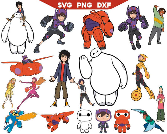 Big Hiro svg Bundle, Robot Svg